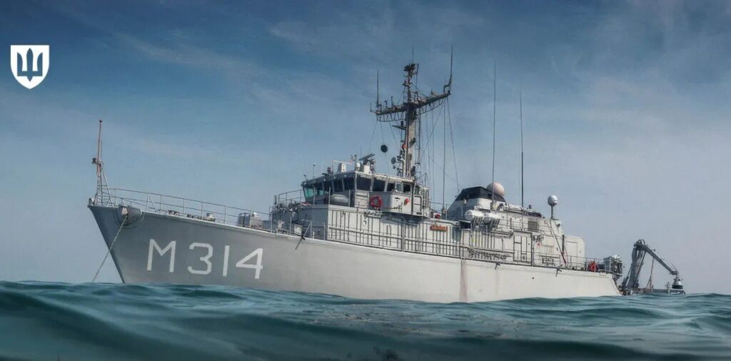 Ukraine’s fifth minesweeper just arrived from Netherlands — named “Henichesk” after ship Russia sank in 2022