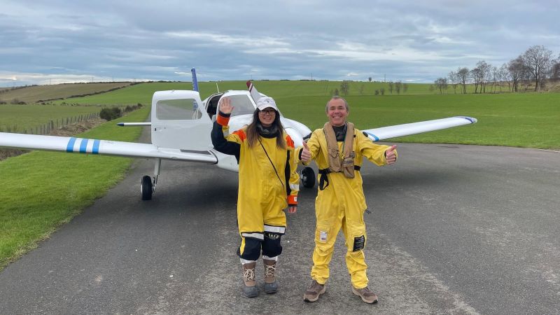 What happened when a tiny propellor plane met a US aircraft carrier in a warzone
