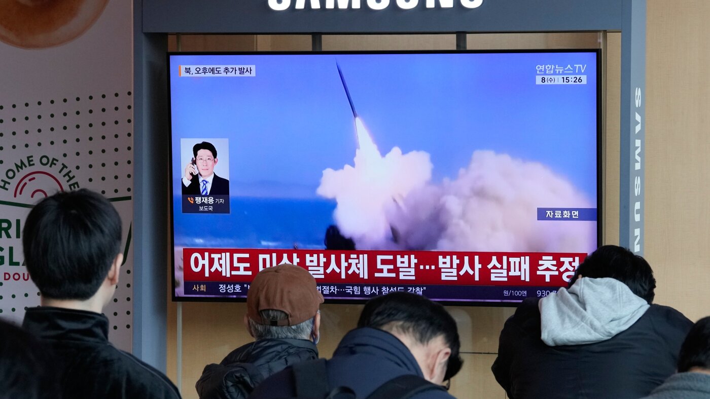 North Korea says its latest weapons tests included missiles with cluster-bomb warheads : NPR