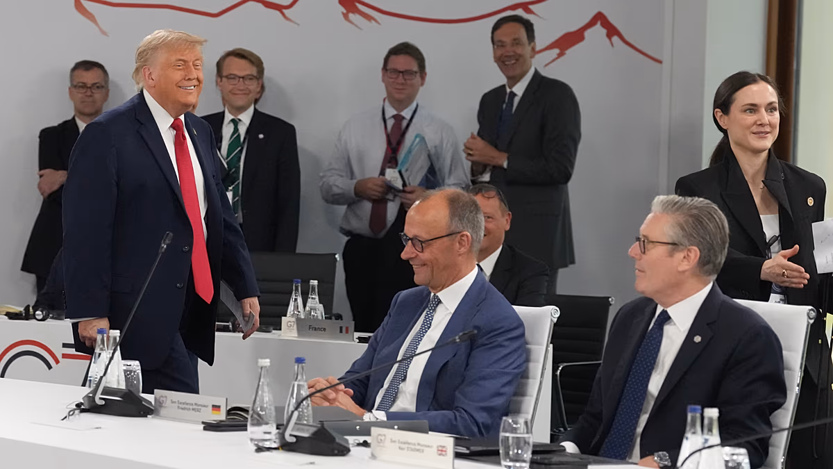Video. Trump jokes ‘I’m the boss’ as he arrives for G7 meeting