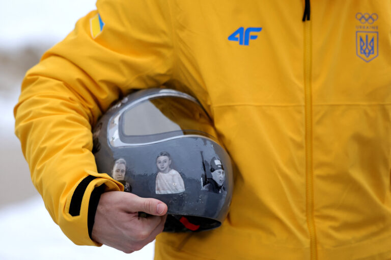 List of fallen athletes memoralized on Ukraine Olympian’s helmet