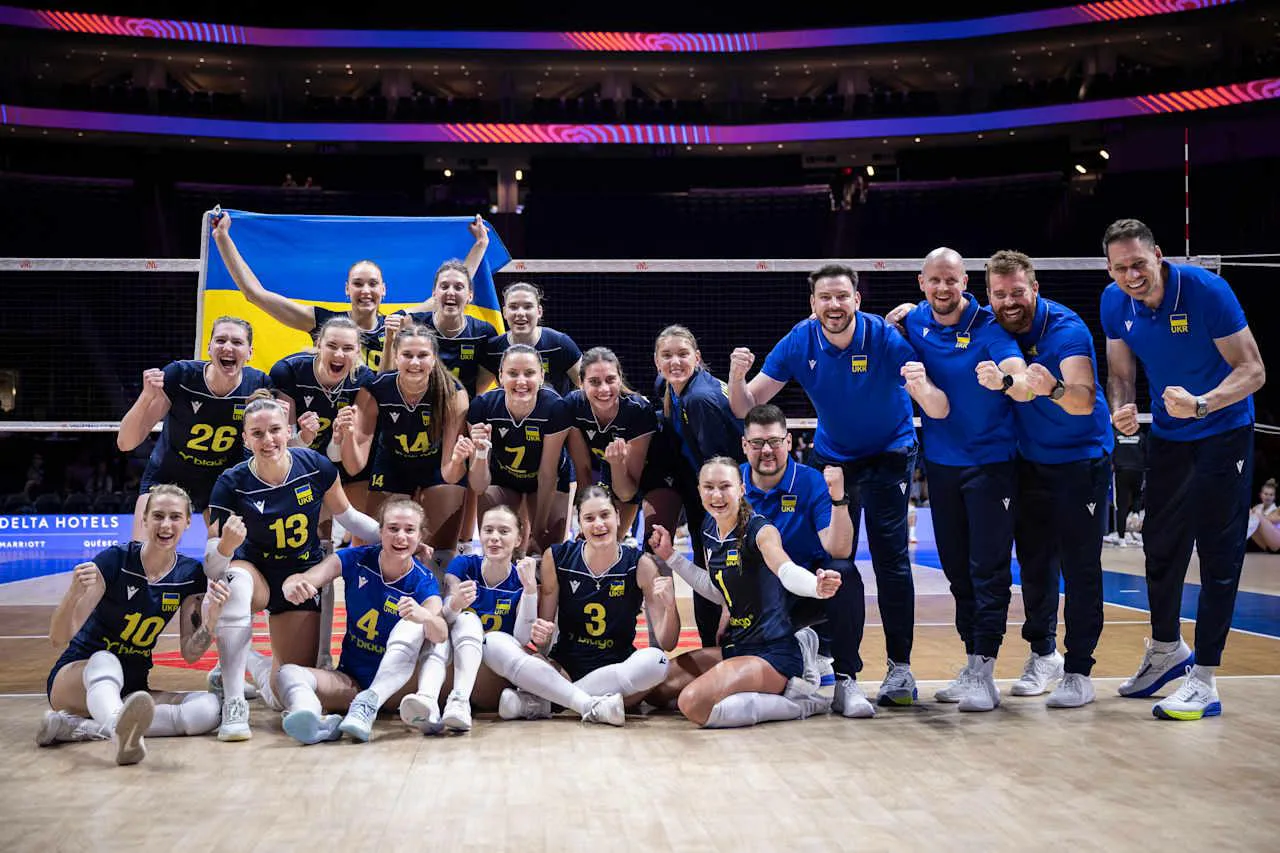 Ukraine women’s national volleyball team secures historic first victory in the Nations League