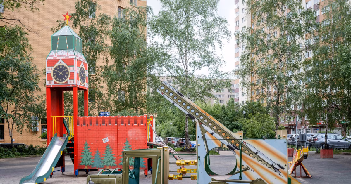 Militarized Playgrounds Emerge In Russia As War Pushed Into Children's Spaces