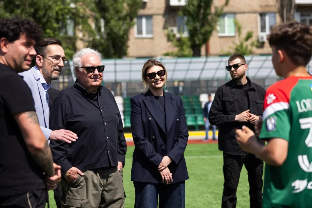 Zelenska and Howard Buffett visited Ukraine’s first accessible sports facility