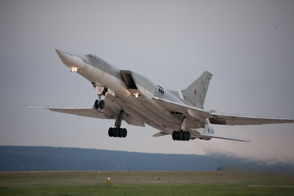 Russia hides its cruise missiles inside drone swarms. A handful of bombers do the rest.
