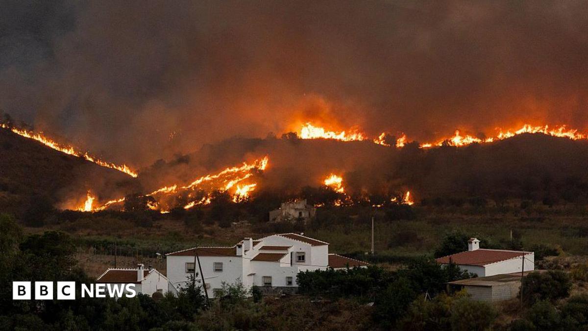 Badly burned British couple rescued from ravine during Spain wildfires, reports say